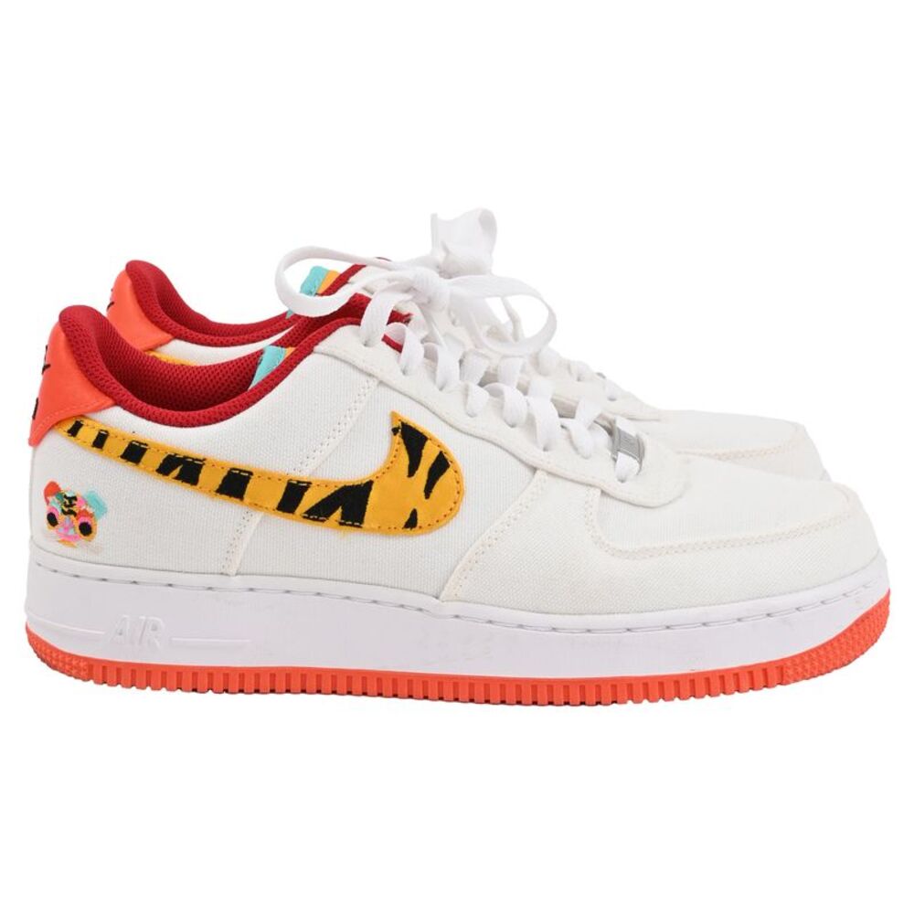 Nike Air Force 1 Low '07 LX "Year Of The Tiger" Sneakers in White Canvas